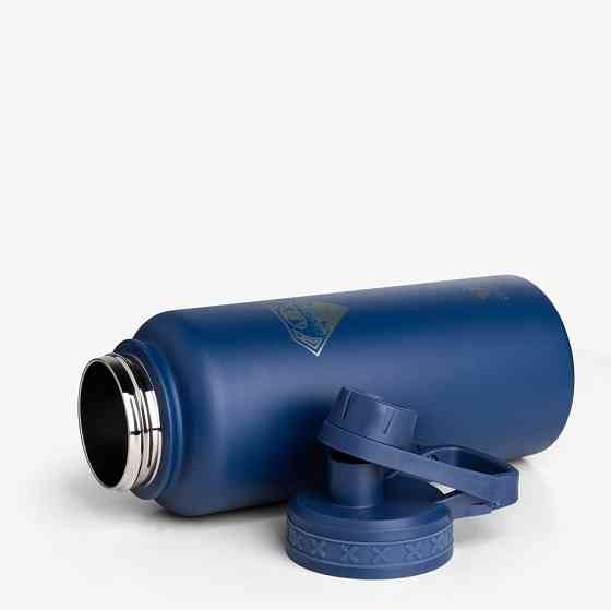 Пляшка для води металева з подвійною вакуумною ізоляцією Bohtal Insulated Bottle 960 ml/32 oz Blue S Каменское