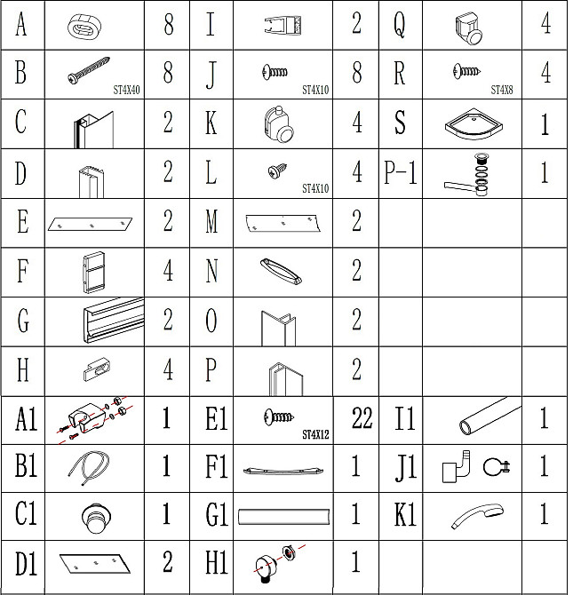 Душовий бокс півкруглий без даху SAN L90GBB BRAVO (3уп.) Тернополь - изображение 8