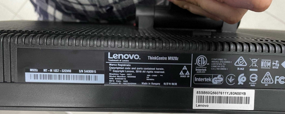 Моноблок Lenovo ThinkCentre M920z - 24'' IPS Сенсор/ i3-8100/ 8/256gb. Київ - фото 1