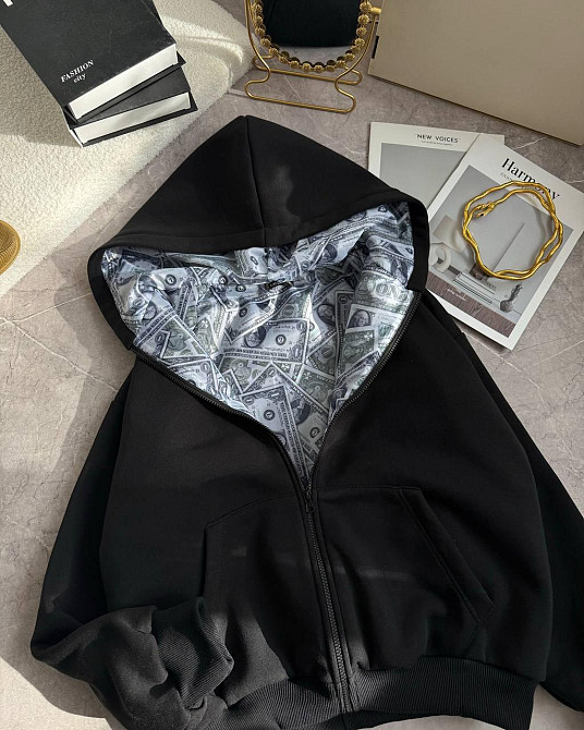 Жіноча стильна вкорочена худі на змійці, з подкладкою баксами трьохнитка на флісі Одеса - фото 2