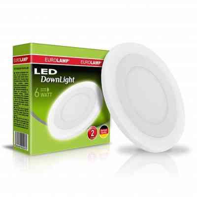 Светильник Eurolamp LED Downlight(white) 6W 420 Lm 4000K (LED-DLR-6/4(white)) Винница