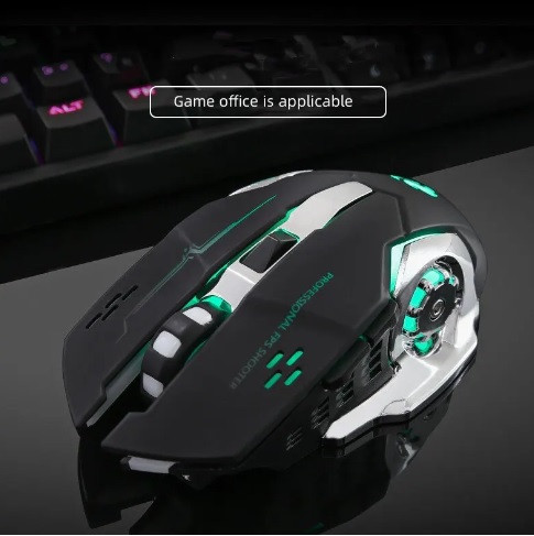 Беспроводная игровая мышка T2 RGB подсветка USB Charge+Bluetooth бесшумная со встроенным аккумулятором Black Запорожье - изображение 7