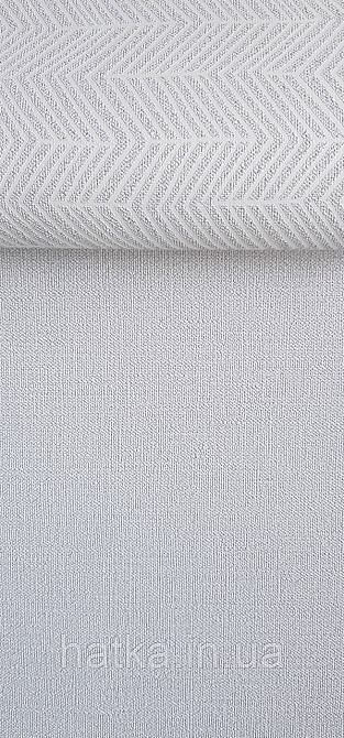 Шпалери вінілові на флізеліні Marburg Memoria 1.06х10 однотонні структурні під тканину льон світло сірий Київ - фото 3