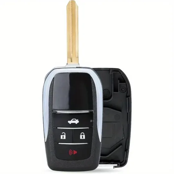 Викидний ключ Toyota, корпус під чіп, 3 кнопки, автоключ TOY48, NEW, смарт корпус Київ