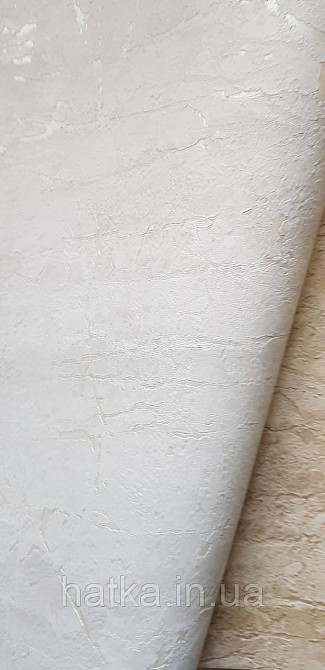Шпалери вінілові на флізеліні A.S.Creation UNITA 1.06x10 під камінь структурні білі сріблясті 79204-4 Київ - фото 4
