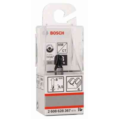 Фреза Bosch Professional галтельная, Std, S8, R4, D8, L9.2 (2.608.628.367) Винница