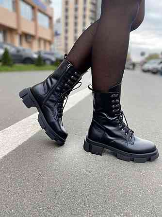 SOTHBY'S Черевики жіночі Sothby's чорні шкіра натуральна 36р. (4213) Коломыя