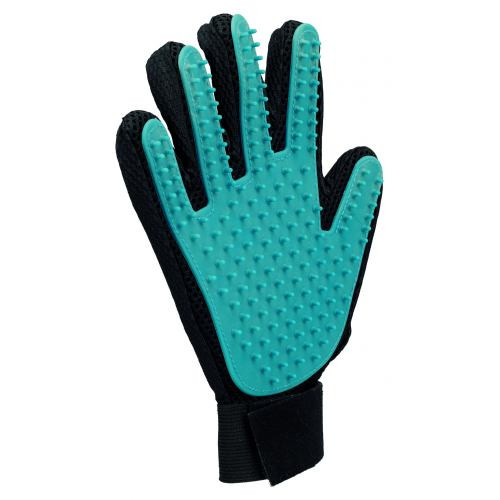 Перчатка Trixie для вычесывания шерсти резиновая/тканевая 16х24 см Киев - изображение 1