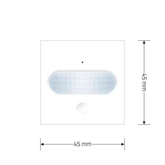 Механізм датчик присутності та руху з сенсорним вимикачем Livolo білий (VL-FCU-2WP) Коломыя