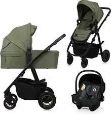 Дитяча коляска Lionelo Amber Plus 3W1 Green Forest Głęboko Spacerowy + Fotelik Київ