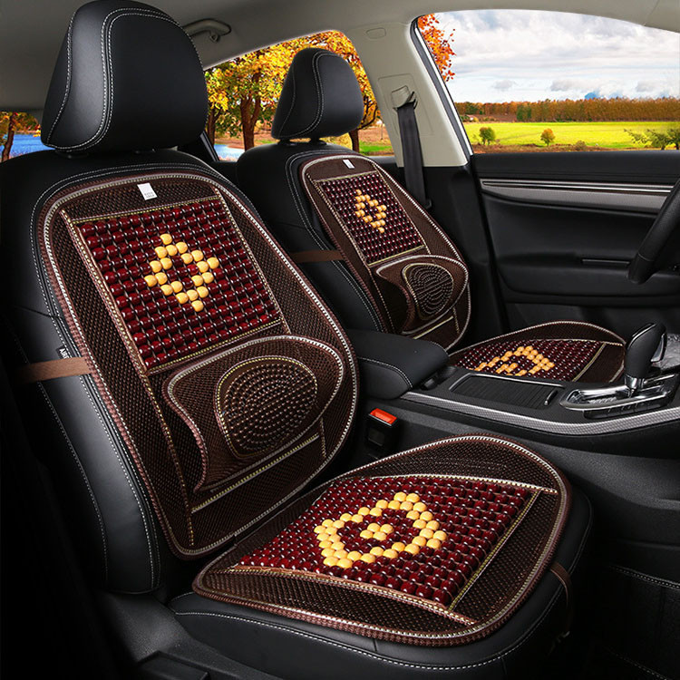 Массажер на сиденье  упор под спину + деревянные косточки, накидка массажная Кременчуг - изображение 2