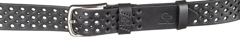 Ремень мужской Grande Pelle 11066 джинсовый Черный Киев - изображение 2