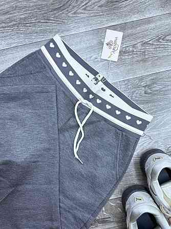 Женские повседневные брюки свободного кроя с нашивкой на талии трикотаж Modal Графит, 48 Одесса