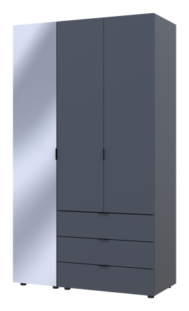Комплект шкафов для одежды Doros Гелар (2 шт.) 116,5х49,5х203,4 см Зеркало/Графит (DRS-011133) Львов