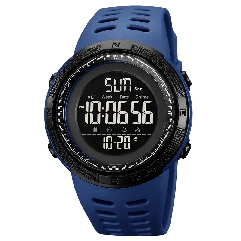 Спортивний наручний годинник Skmei 2070 (Сині з чорним циферблатом) Вінниця - фото 1