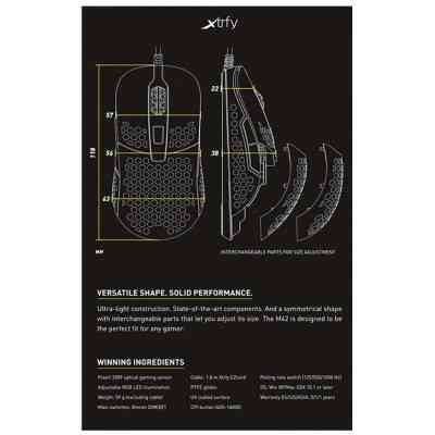 Мишка Xtrfy M42 RGB White (XG-M42-RGB-WHITE) Вінниця