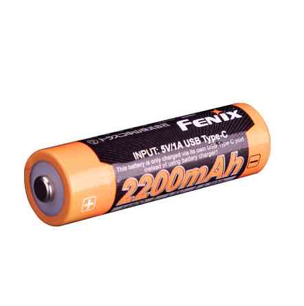 Аккумулятор 14500 АА Fenix ​​ARB-L14-2200U Type-C (Черно-оранжевый) Винница