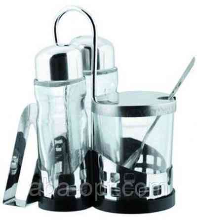 Спецовник ( сіль \ перець \ оцет \ салф \ соусник ) на нержавіючій підставці ( 5 пр) Одеса