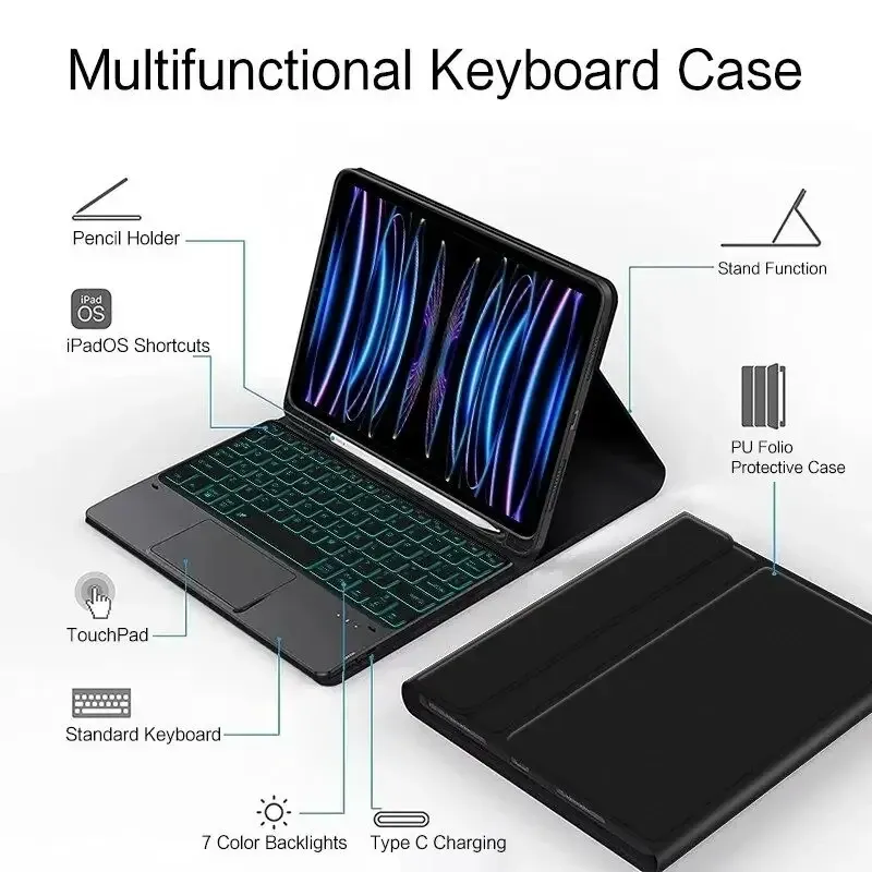 Чехол книжка iPad 9,7 Air 1 2 A1822 A1823 A1954 A1893 клавиатура Одесса - изображение 11