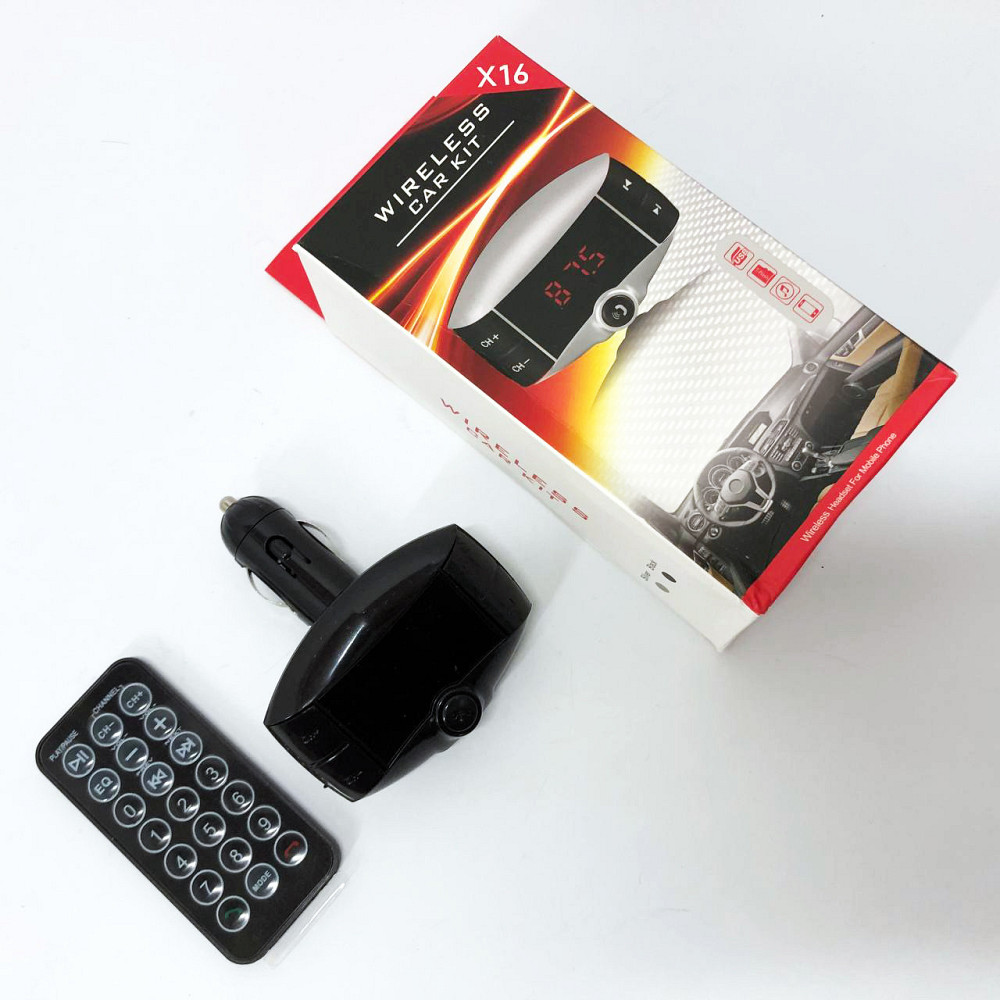 Передавач для музики в машину X16 FM, Бездротовий передавач для музики в автомобіль, Fm ED-747 модулятор usb Київ - фото 7