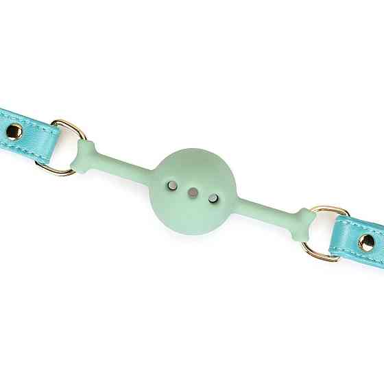 Кляп Liebe Seele Blue Lamb Leather Ball Gag with Velvet Lining Sex Aura Киев