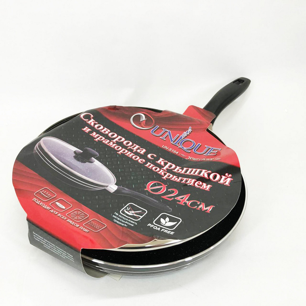 Легкая сковорода для домашней кухни UNIQUE, Качественная сковорода для дома, Долговечные сковородки TQ-25 Львов - изображение 10
