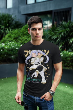 Футболка аниме Ферн Старк Аниме Гифтс оверсайз (S/M/L) Черний AnimeJ0614 Днепр