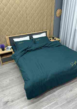 Комплект постільної білизни Сатин, Двоспальний 180х220 Мурена (88-141) Київ