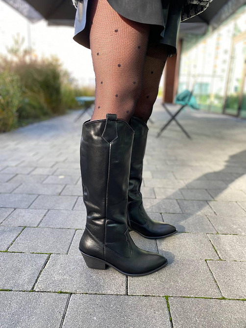 Чоботи жіночі EDAN K/B чорні (зима євро-хутро, шкіра натуральна) (6133) Коломия - фото 5