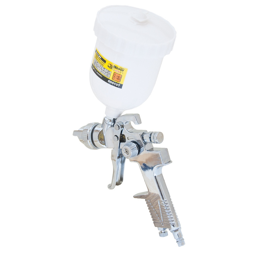 Фарборозпилювач HVLP Ø1.4 мм 140-280 л/хв 3бар в/б (пласт) хром SIGMA (6812051) Київ - фото 3