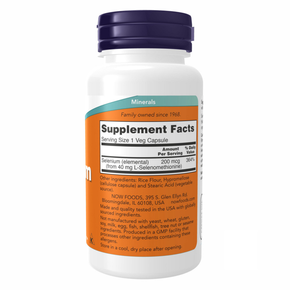 Селен Now Foods Selenium 200 mcg 90 раст капс Киев - изображение 5
