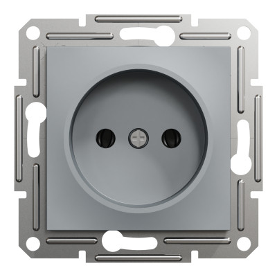 Розетка Schneider Electric ASFORA без заземлення сталь (EPH3000162) Вінниця - фото 1