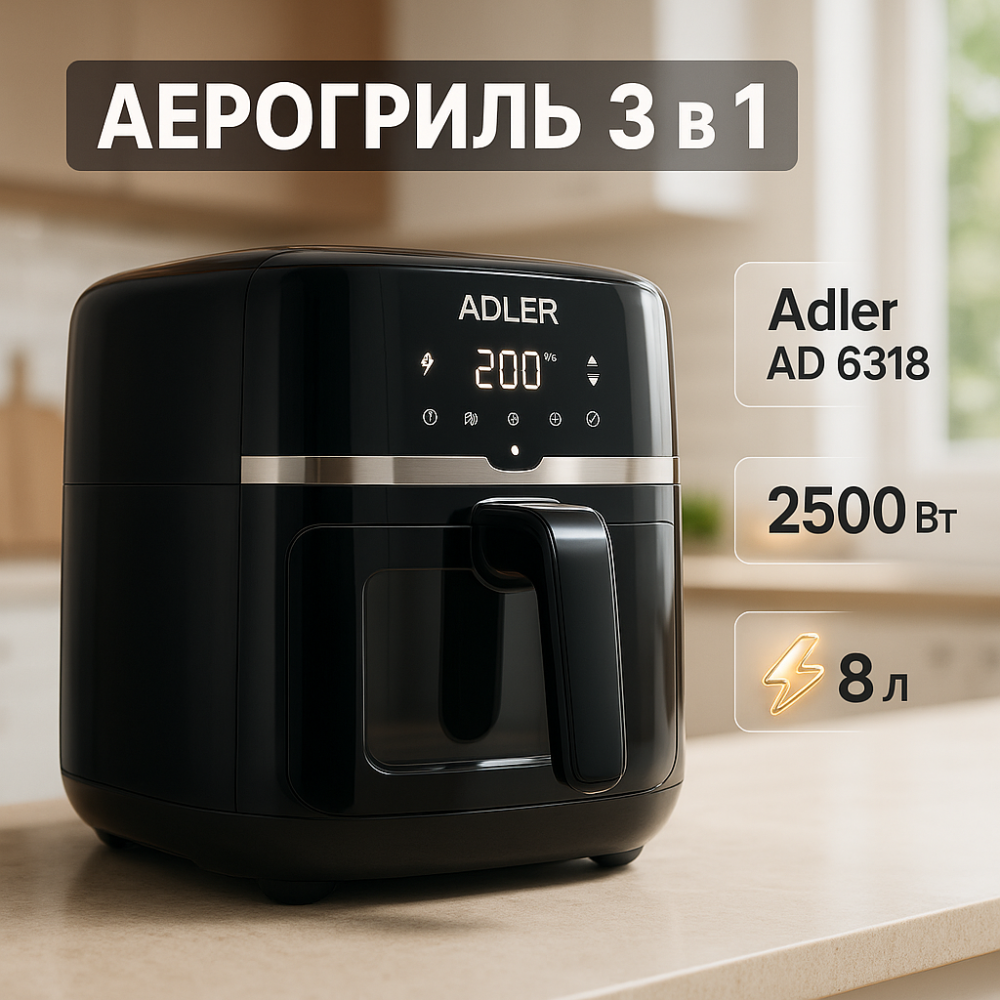 Фритюрниця для продуктів у фритюрі Adler AD 6318 8л 2500Вт, Фритюрниця для громадського харчування DJ-52 Львів - фото 17