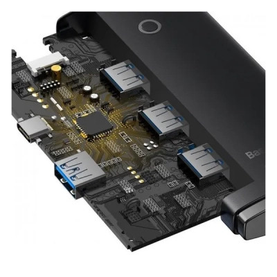 Концентратор Baseus USB 3.0 to 4xUSB 3.0 1.0m black (WKQX030101) Вінниця - фото 3