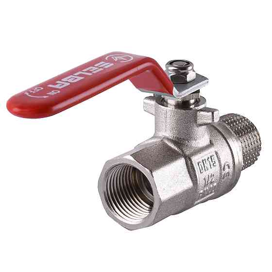 Кран кульовий прямий SELBA 1/2″ ЗВ КР SL1505 Тернопіль