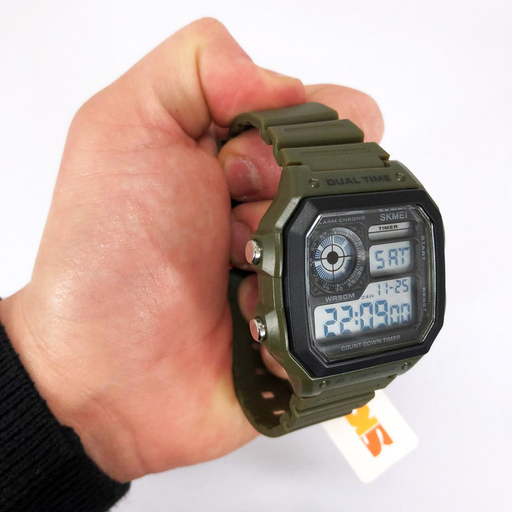Часы тактические противоударные SKMEI 1299AG, Водонепроницаемое часы, Оригинальные YZ-323 мужские часы Киев - изображение 1