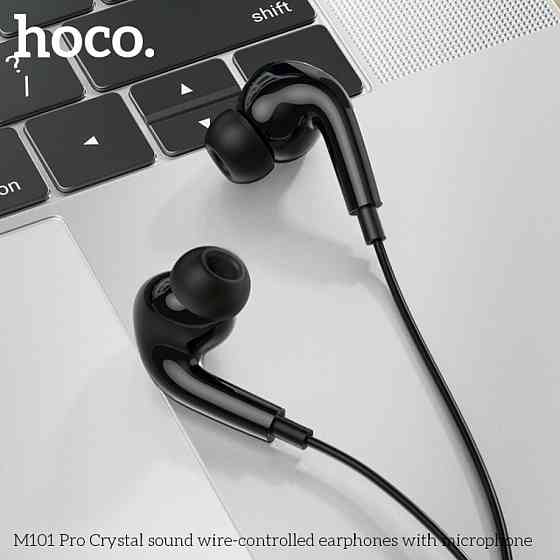 Навушники HOCO M101 Pro Crystal sound wire-controlled earphones with microphone Black Київ