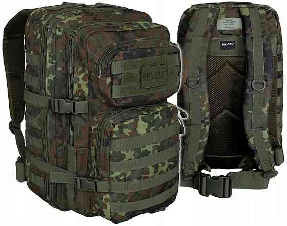 Тактичний Рюкзак 36 літрів із системою Molle 25 мм Mil-Tec від Sturm "Assault L" (14002221) Flecktarn Нововолинськ