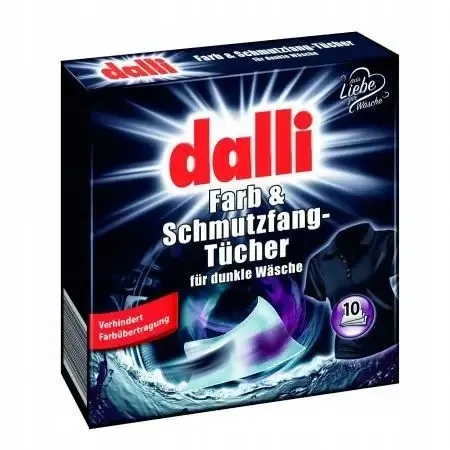 Салфетки для стирки черных вещей, сохранение и восстановление цвета Dalli 10 шт. Львов - изображение 1