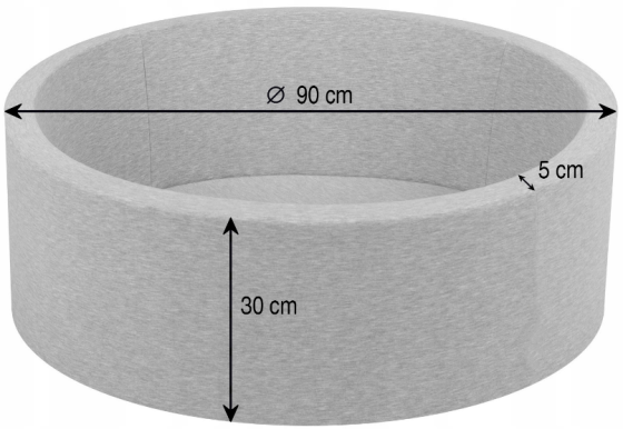 Сухий басейн із кульками 400шт сірий Diego Київ