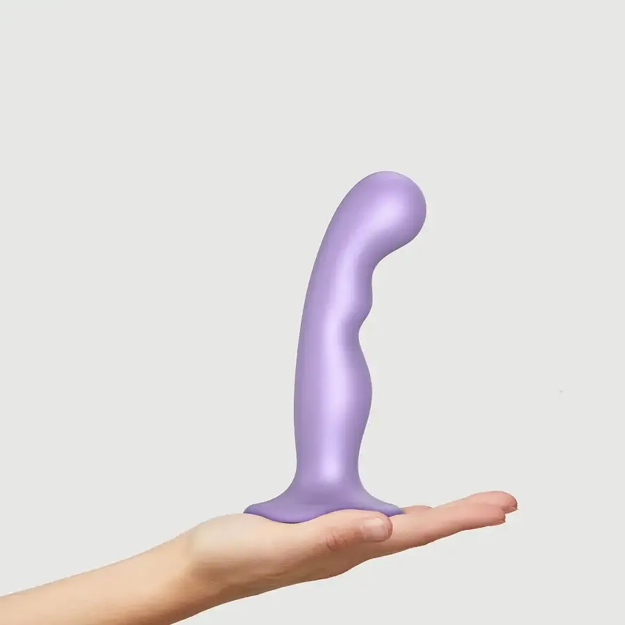 Насадка для страпона Strap-On-Me Dildo Plug P&G Lilas Metallic M Львів - фото 3
