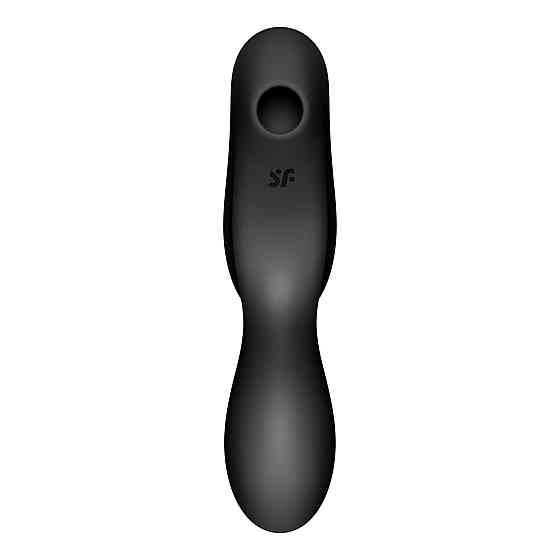 Вакуумный стимулятор с вибрацией Satisfyer Curvy Trinity 2 Black Sex Aura Киев