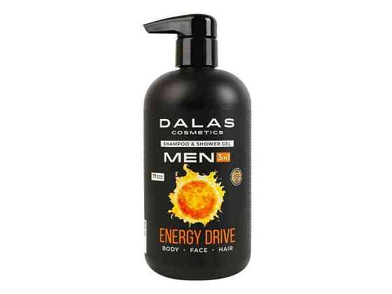 Гель-шампунь для душу 550мл MEN ENERGY DRIVE 3в1 ТМ DALAS Київ