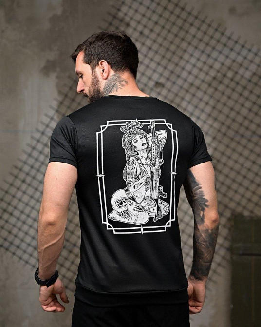 Тактическая потоотводящая Футболка Girl 7.62 black   ПП7816 Одесса - изображение 1