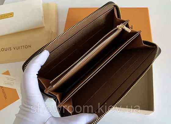 Чоловічий гаманець Louis Vuitton (60017) dark brown Київ