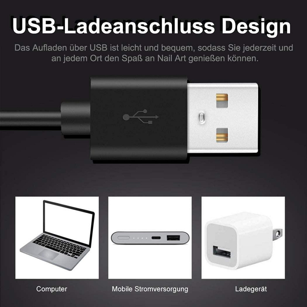 УФ/LED лампа для ногтей LKE 36 Вт, портативная сушилка с USB-питанием, таймером и датчиком движения Киев - изображение 8