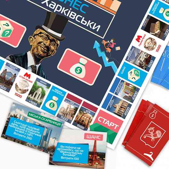 Настільна гра "Монополія Бізнес по-Харківськи" PLR-0027 Вінниця
