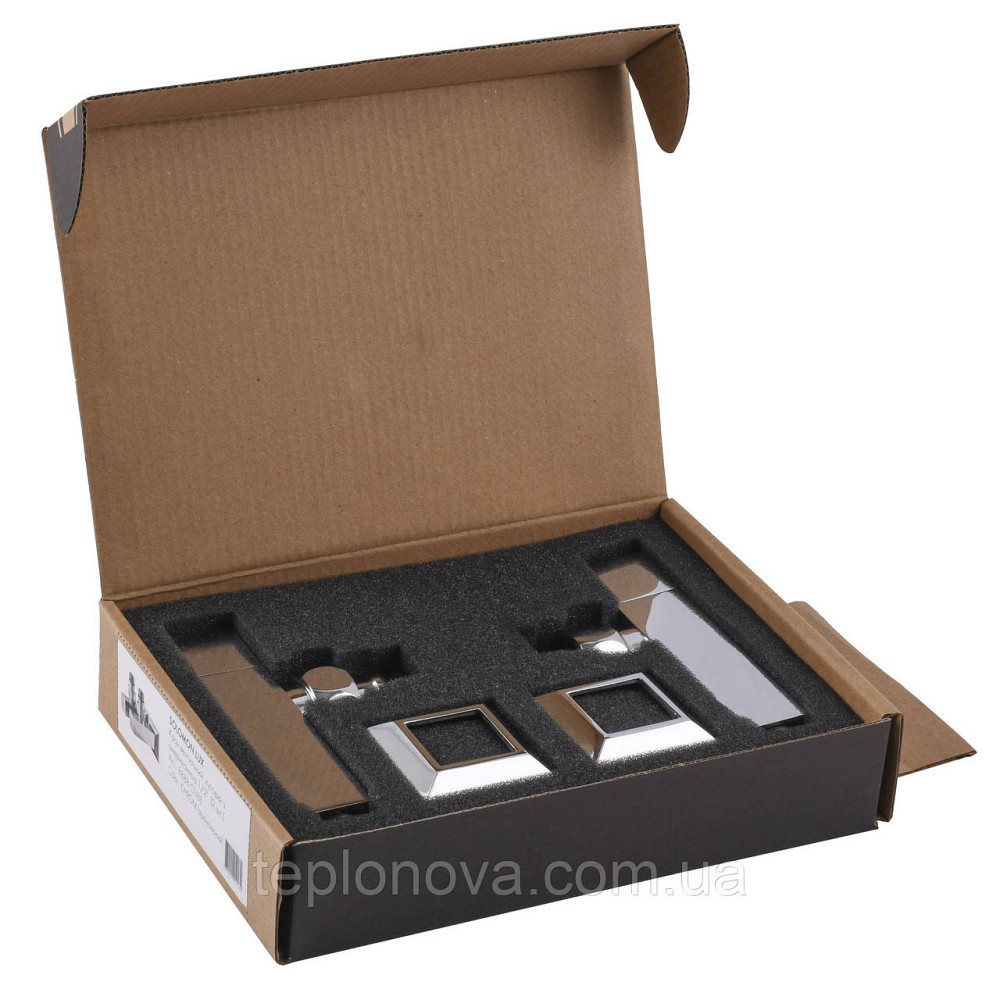 Набор Кран полуоборотный угловой с американкой SOLOMON LUX 1/2″ CUBE CHROM 8888 (1уп) Черновцы - изображение 8