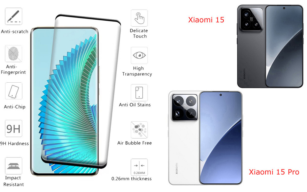 Защитное стекло HyperGlass Pro для Xiaomi 15, Xiaomi 15 Pro – максимальная чувствительность и защита Киев - изображение 2