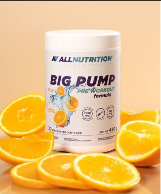 Предтренировочный комплекс Allnutrition Big Pump Pre Workaut Formula 420g Апельсин Киев - изображение 2